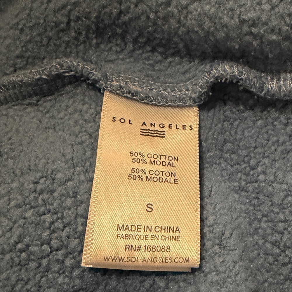 Sol Angeles Men’s Essential Waves Hoodie- Atlantic Atlas - Picture 3 of 4